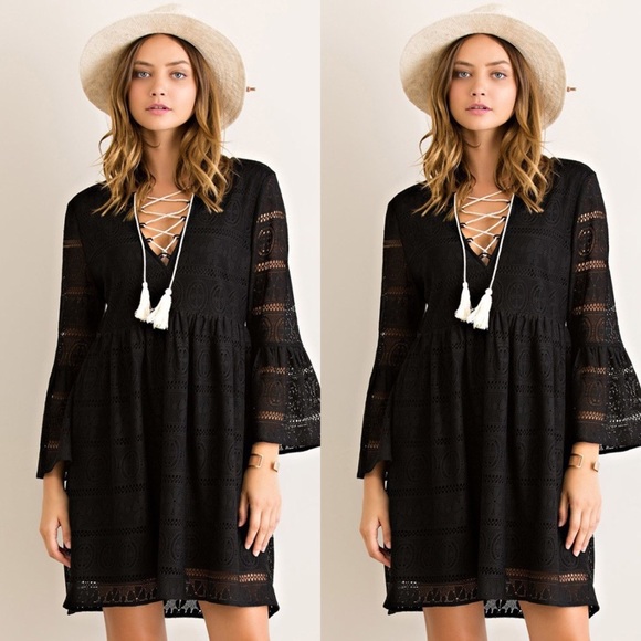 Dresses & Skirts - SALE Lace BabyDoll- BLACK ONLY